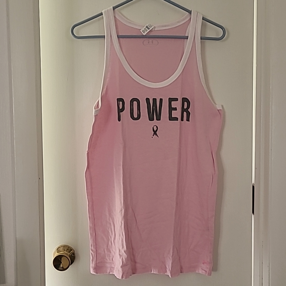 Women's XL Under Armour Pink Power Tank